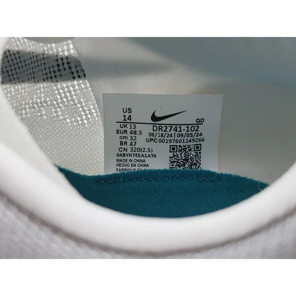 Nike Zoom Ja Fly 4 Sprint Spikes Men 14 White Black‎ Electric Algae DR2741-102